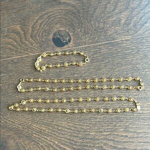 Elegant Gold-Tone Jewelry Set